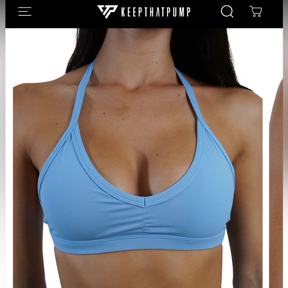 Sky Blue Sports Bra